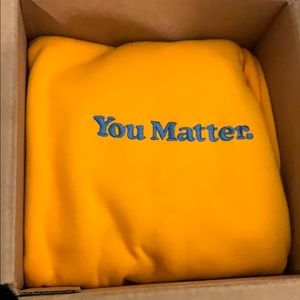 Yellow& blue you matter hoodie by Demetrius Harmon